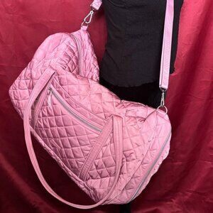 Vera Bradley Strawberry Ice Lay Flat Duffel